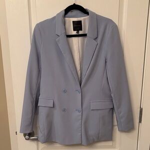 Dynamite Light Blue Double-Breasted Blazer